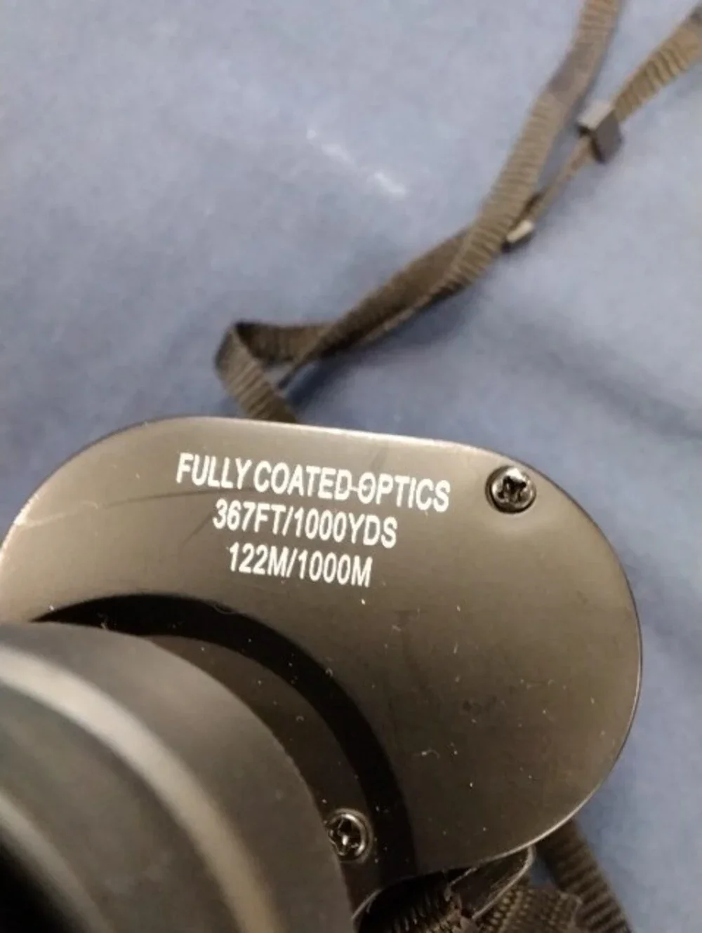 Black Roof Prism Binoculars with Protective Case